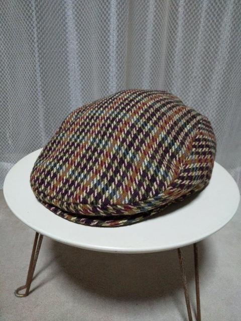 vintage 古着 topman ウール 毛 ハンチングキャップ 帽子 レトロ ブラウン used 小さめ S < 男性ファッション  vintage 古着 topman ウール 毛 ハンチングキャップ 帽子 レトロ ブラウン used 小さめ S  < 男性ファッションの