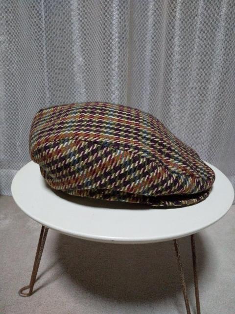 vintage 古着 topman ウール 毛 ハンチングキャップ 帽子 レトロ ブラウン used 小さめ S < 男性ファッション  vintage 古着 topman ウール 毛 ハンチングキャップ 帽子 レトロ ブラウン used 小さめ S < 男性ファッションの