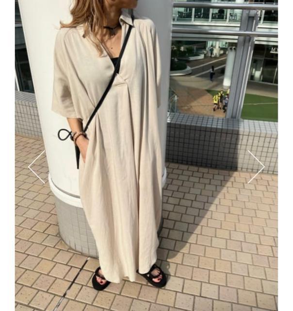 ロデオ★スキッパーシャツワンピース(ベージュ) < ブランド  ロデオ★スキッパーシャツワンピース(ベージュ)  < ブランドの