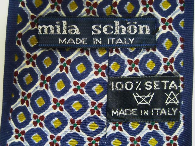 極美品イタリー製 ミラショーンmila schon ネクタイ細かい刺繍の編み込み < ブランド  極美品イタリー製 ミラショーンmila schon ネクタイ細かい刺繍の編み込み < ブランドの