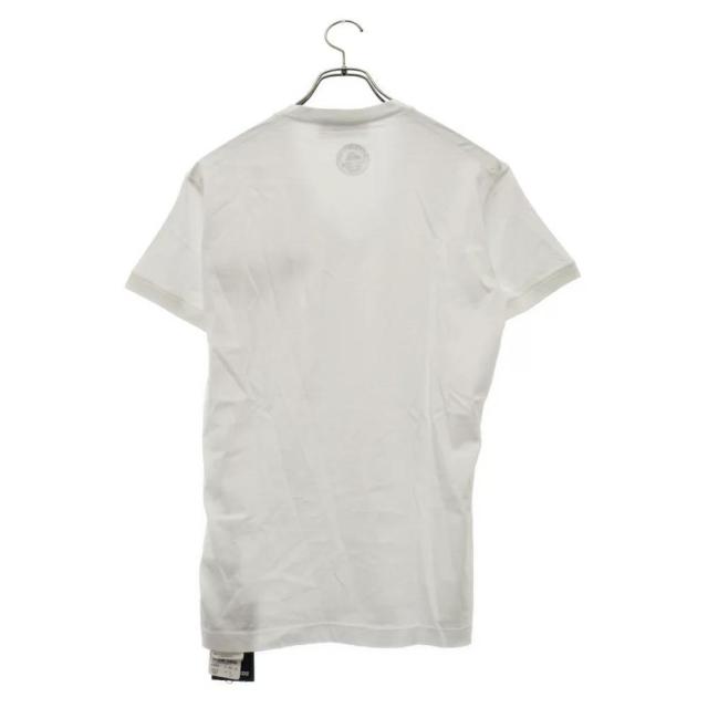 ☆DSQUARED2 ディースクエアード ロゴ プリント Vネック 半袖 Tシャツ カットソー/メンズ/M☆新品 < ブランド  ☆DSQUARED2 ディースクエアード ロゴ プリント Vネック 半袖 Tシャツ カットソー/メンズ/M☆新品 < ブランドの