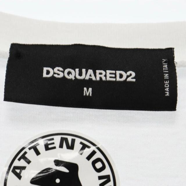 ☆DSQUARED2 ディースクエアード ロゴ プリント Vネック 半袖 Tシャツ カットソー/メンズ/M☆新品 < ブランド  ☆DSQUARED2 ディースクエアード ロゴ プリント Vネック 半袖 Tシャツ カットソー/メンズ/M☆新品 < ブランドの