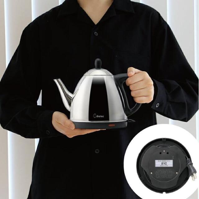 ★0.8L★ 電気ケトル 注ぎやすい ステンレス 空焚き防止 国産メーカー < 家電/AV  ★0.8L★ 電気ケトル 注ぎやすい ステンレス 空焚き防止 国産メーカー < 家電/AVの