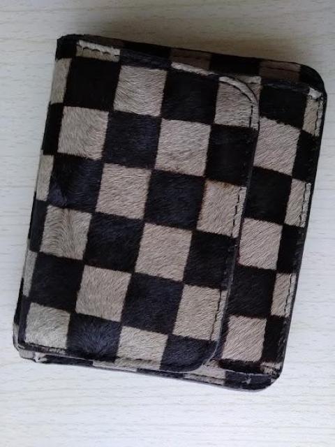 馬毛革 コンパクト財布 ボックス型小銭入れ < 女性ファッション 馬毛革 コンパクト財布 ボックス型小銭入れ < 女性ファッションの