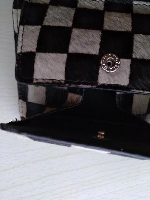 馬毛革 コンパクト財布 ボックス型小銭入れ < 女性ファッション 馬毛革 コンパクト財布 ボックス型小銭入れ < 女性ファッションの