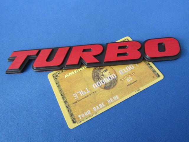 ●TURBOターボ アルミ削出し仕様 凹凸仕上 RED&BLACK エンブレム 新品未開封品! < 自動車/バイク ●TURBOターボ アルミ削出し仕様 凹凸仕上 RED&BLACK エンブレム 新品未開封品! < 自動車/バイク