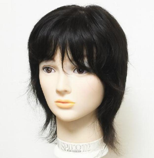 新品 人毛 総手植え シルクタイプミディアム 自然色ダークブラウン M-Lサイズ < 女性ファッション  新品 人毛 総手植え シルクタイプミディアム 自然色ダークブラウン M-Lサイズ < 女性ファッションの