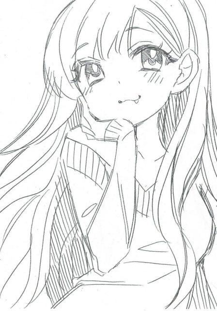 B7サイズ 送料110円 自作イラスト 手描きイラスト オリジナル 女の子 かわいい ラフ画 < アニメ/コミック/キャラクター B7サイズ 送料110円 自作イラスト 手描きイラスト オリジナル 女の子 かわいい ラフ画 < アニメ/コミック/キャラクターの