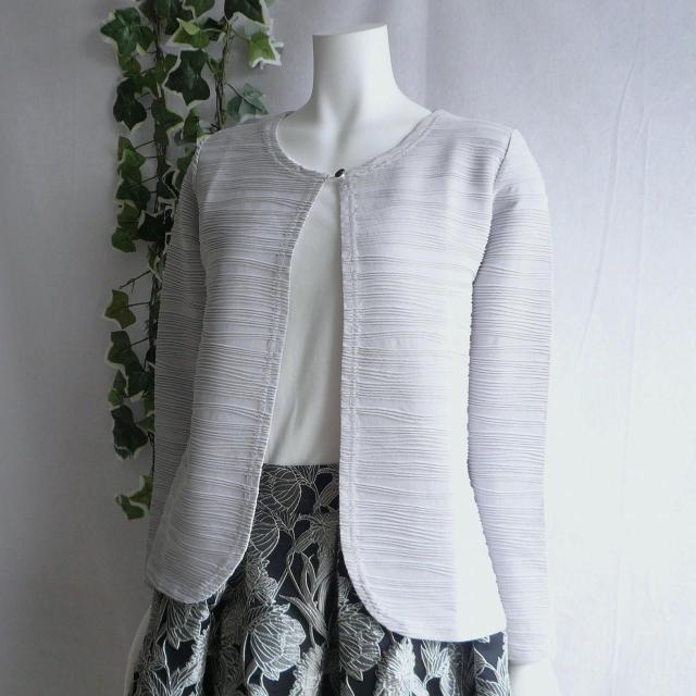 新品 プリーツ カーディガン M L ライトグレー 春 夏 秋 レディース ストレッチ ジャケット 上品 9835 < 女性ファッション 新品 プリーツ カーディガン M L ライトグレー 春 夏 秋 レディース ストレッチ ジャケット 上品 9835 < 女性ファッションの