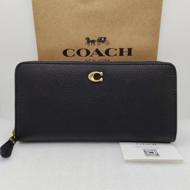 新品 COACH 長財布 アコーディオン ジップ ウォレット ポリッシュド ペブル レザー < ブランド 新品 COACH 長財布 アコーディオン ジップ ウォレット ポリッシュド ペブル レザー < ブランドの