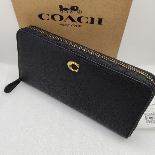 新品 COACH 長財布 アコーディオン ジップ ウォレット ポリッシュド ペブル レザー < ブランド 新品 COACH 長財布 アコーディオン ジップ ウォレット ポリッシュド ペブル レザー < ブランドの