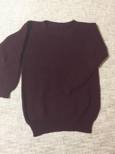 743.編み機☆セーター☆えんじ色 < 女性ファッション  743.編み機☆セーター☆えんじ色  < 女性ファッションの