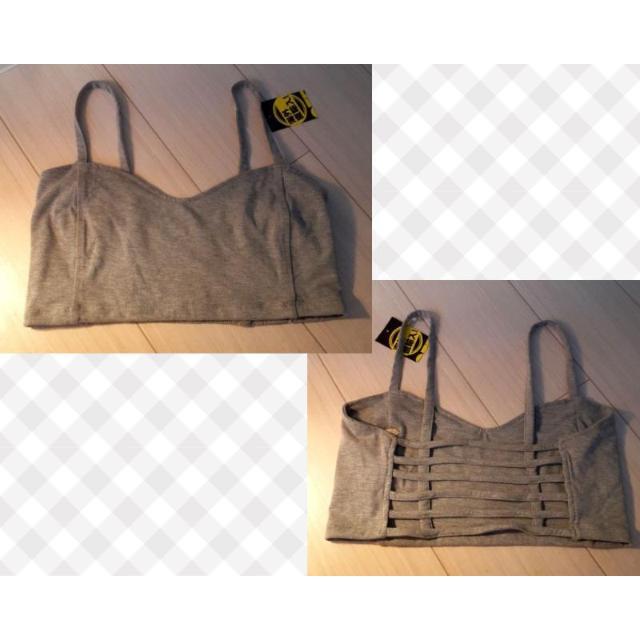 新品■可愛い♪バックラインストラップ キャミソール ブラ グレー ヨガ◆Lサイズ < 女性ファッション 新品■可愛い♪バックラインストラップ キャミソール ブラ グレー ヨガ◆Lサイズ < 女性ファッションの