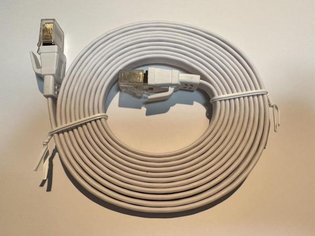 ■Ankuly製CAT8 フラットLANケーブル 3m ホワイト < PC本体/周辺機器  ■Ankuly製CAT8 フラットLANケーブル 3m ホワイト  < PC本体/周辺機器の