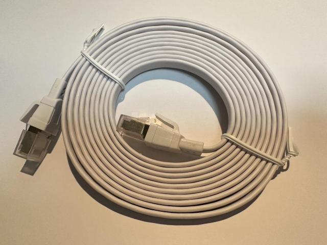 ■Ankuly製CAT8 フラットLANケーブル 3m ホワイト < PC本体/周辺機器  ■Ankuly製CAT8 フラットLANケーブル 3m ホワイト < PC本体/周辺機器の