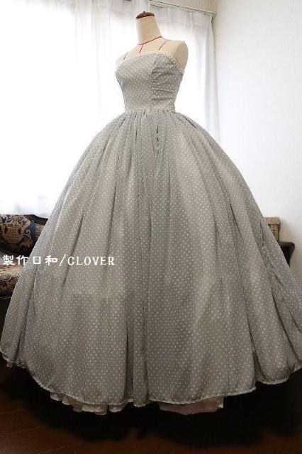 水色ドットロングドレス S~Mサイズ < 女性ファッション  水色ドットロングドレス S~Mサイズ  < 女性ファッションの