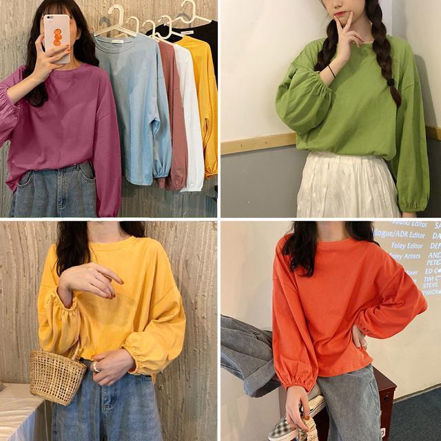 送料無料 新品 長袖Tシャツ ドロップショルダーtシャツ < 女性ファッション  送料無料 新品 長袖Tシャツ ドロップショルダーtシャツ < 女性ファッションの
