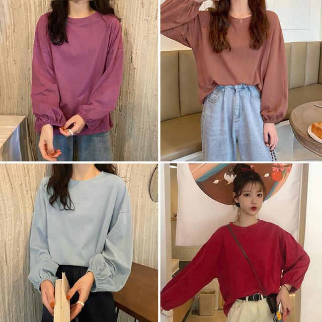 送料無料 新品 長袖Tシャツ ドロップショルダーtシャツ < 女性ファッション  送料無料 新品 長袖Tシャツ ドロップショルダーtシャツ < 女性ファッションの
