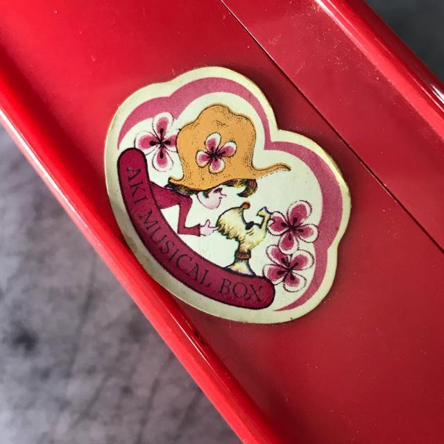 昭和レトロ AKI MUSIC BOX オルゴール 水森亜土 赤とんぼ | インテリア