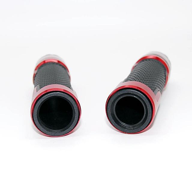 バイク メタルラバー ハンドルグリップ レッド アルミ カスタム 左右セット 原付 オートバイ 大型バイク 汎用 グリップ 赤 < 自動車/バイク バイク メタルラバー ハンドルグリップ レッド アルミ カスタム 左右セット 原付 オートバイ 大型バイク 汎用 グリップ 赤 < 自動車/バイク