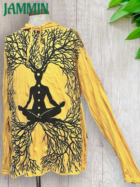 瞑想ツリーロンT アジアン エスニック ヒッピー ヨガ 個性派 チャクラ < 男性ファッション 瞑想ツリーロンT アジアン エスニック ヒッピー ヨガ 個性派 チャクラ < 男性ファッションの