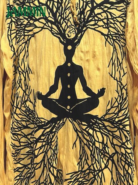 瞑想ツリーロンT アジアン エスニック ヒッピー ヨガ 個性派 チャクラ < 男性ファッション 瞑想ツリーロンT アジアン エスニック ヒッピー ヨガ 個性派 チャクラ < 男性ファッションの