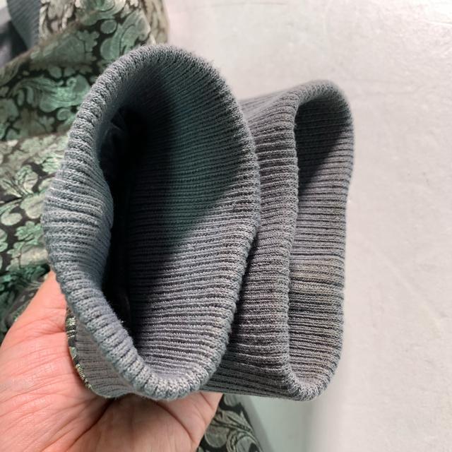 NO ID. リバーシブル ダマスク柄 スタジャン ジャンパー ベロア 刺繍 Lサイズ ブルゾン アウター ジャケット < 男性ファッション  NO ID. リバーシブル ダマスク柄 スタジャン ジャンパー ベロア 刺繍 Lサイズ ブルゾン アウター ジャケット < 男性ファッションの