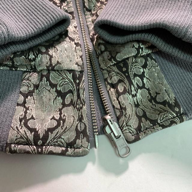 NO ID. リバーシブル ダマスク柄 スタジャン ジャンパー ベロア 刺繍 Lサイズ ブルゾン アウター ジャケット < 男性ファッション  NO ID. リバーシブル ダマスク柄 スタジャン ジャンパー ベロア 刺繍 Lサイズ ブルゾン アウター ジャケット < 男性ファッションの