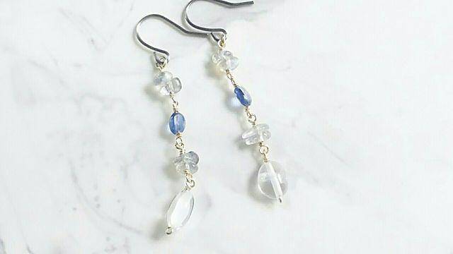 14kgf*涼し石のピアス* 17021 < 女性アクセサリー/時計  14kgf*涼し石のピアス* 17021  < 女性アクセサリー/時計の