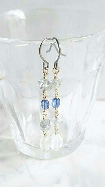 14kgf*涼し石のピアス* 17021 < 女性アクセサリー/時計  14kgf*涼し石のピアス* 17021 < 女性アクセサリー/時計の