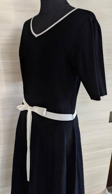 ゆうパック送料無料へ変更しました/TO  BE CHIC/トゥービーシック/ニットワンピース/水玉/バイカラー/黒白/38 < ブランド  ゆうパック送料無料へ変更しました/TO  BE CHIC/トゥービーシック/ニットワンピース/水玉/バイカラー/黒白/38 < ブランドの