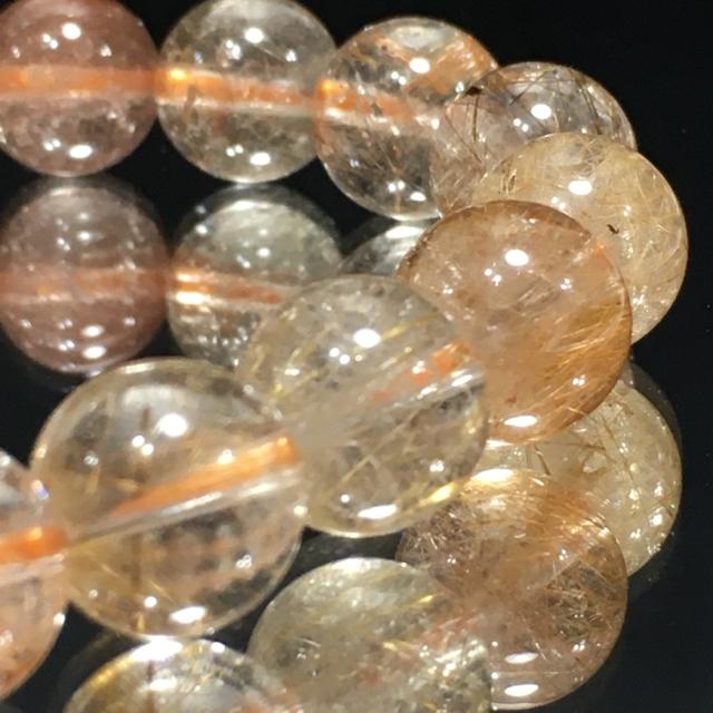 《No.131》ギラギラ レッドゴールドミックスルチルクォーツ < 女性アクセサリー/時計  《No.131》ギラギラ レッドゴールドミックスルチルクォーツ < 女性アクセサリー/時計の