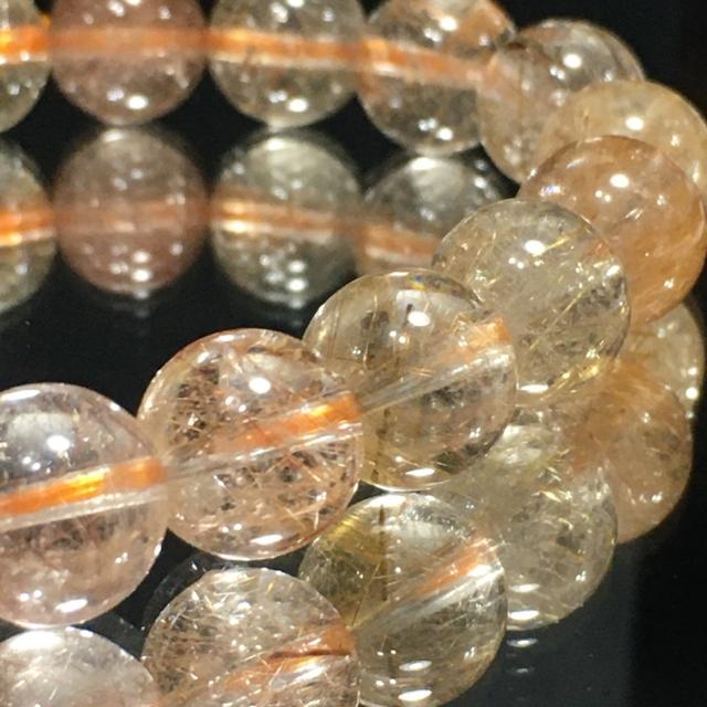 《No.131》ギラギラ レッドゴールドミックスルチルクォーツ < 女性アクセサリー/時計  《No.131》ギラギラ レッドゴールドミックスルチルクォーツ < 女性アクセサリー/時計の