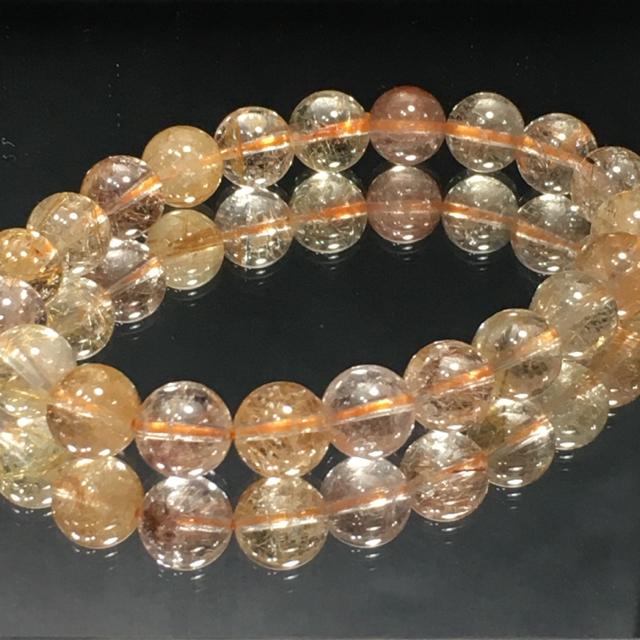 《No.131》ギラギラ レッドゴールドミックスルチルクォーツ < 女性アクセサリー/時計  《No.131》ギラギラ レッドゴールドミックスルチルクォーツ < 女性アクセサリー/時計の