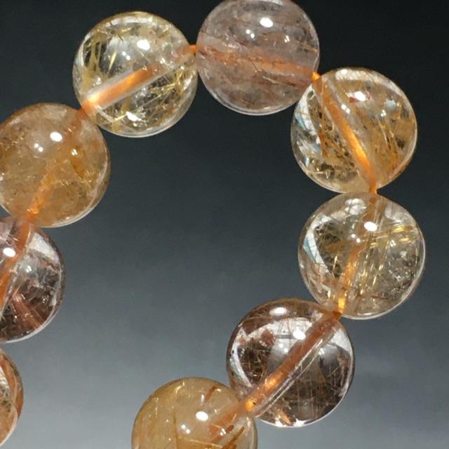 《No.131》ギラギラ レッドゴールドミックスルチルクォーツ < 女性アクセサリー/時計  《No.131》ギラギラ レッドゴールドミックスルチルクォーツ < 女性アクセサリー/時計の