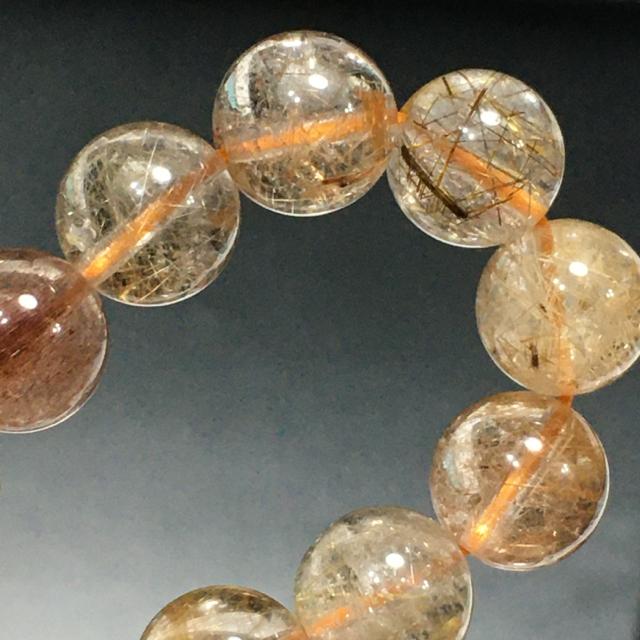 《No.131》ギラギラ レッドゴールドミックスルチルクォーツ < 女性アクセサリー/時計  《No.131》ギラギラ レッドゴールドミックスルチルクォーツ < 女性アクセサリー/時計の