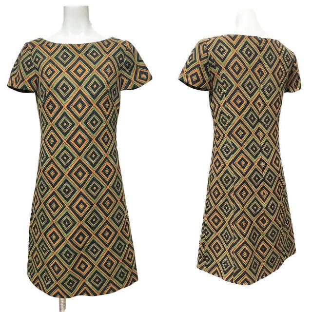 新品プラダPRADAウール 半袖ワンピース 幾何学プリント < ブランド 新品プラダPRADAウール 半袖ワンピース 幾何学プリント < ブランドの