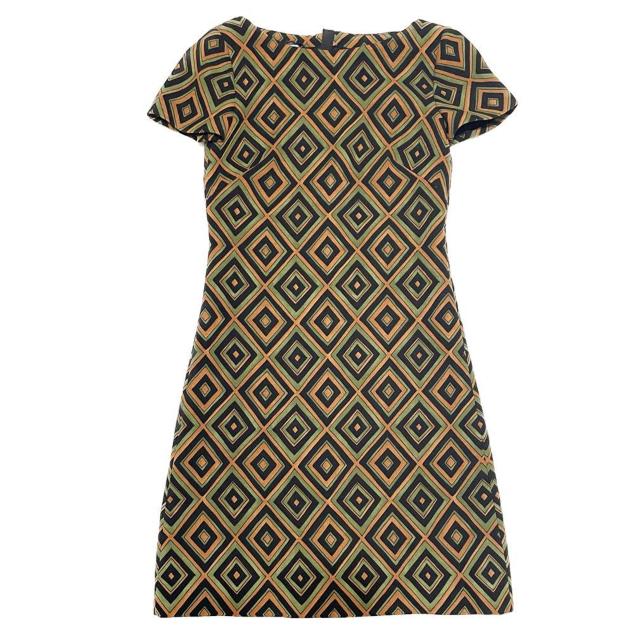 新品プラダPRADAウール 半袖ワンピース 幾何学プリント < ブランド 新品プラダPRADAウール 半袖ワンピース 幾何学プリント < ブランドの