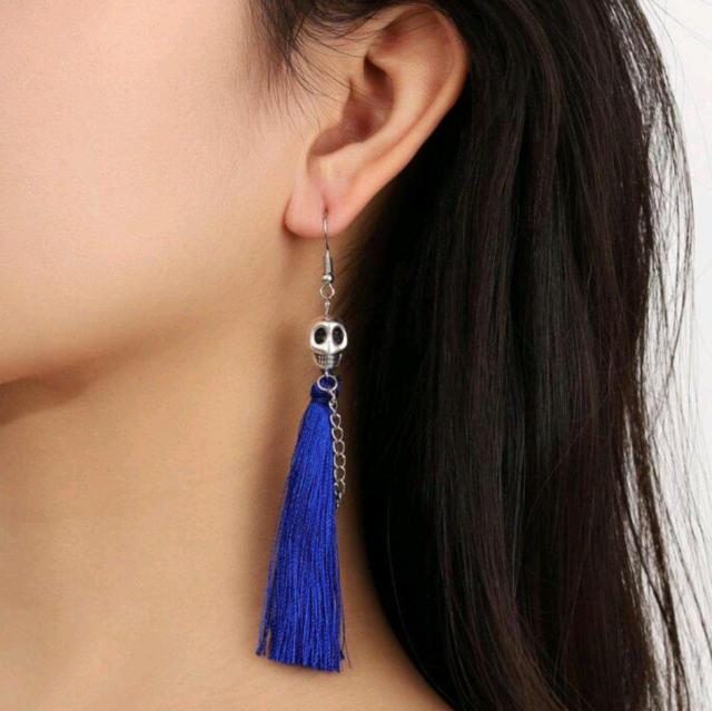 新品★スカルデコ★タッセルドロップピアス < 女性アクセサリー/時計  新品★スカルデコ★タッセルドロップピアス < 女性アクセサリー/時計の