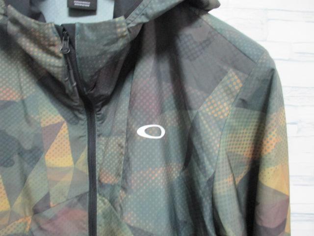 ☆OAKLEY オークリー プリント ロゴ ナイロン パーカー/メンズ/M☆新作モデル < ブランド ☆OAKLEY オークリー プリント ロゴ ナイロン パーカー/メンズ/M☆新作モデル < ブランドの