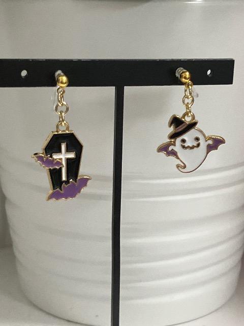 ハンドメイド ハロウィン 樹脂のノンホールピアス < 女性ファッション  ハンドメイド ハロウィン 樹脂のノンホールピアス  < 女性ファッションの