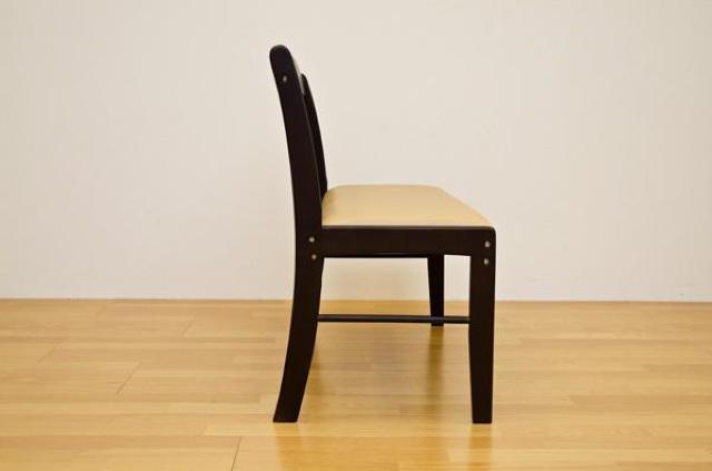 【送料無料】天然木 コローナ ダイニングベンチチェア PVCレザー 合皮 幅102cm 背もたれ付き < インテリア/ライフ 【送料無料】天然木 コローナ ダイニングベンチチェア PVCレザー 合皮 幅102cm 背もたれ付き < インテリア/ライフの