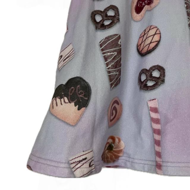 MILK クッキー プリント 総柄 フレア スカート < 女性ファッション MILK クッキー プリント 総柄 フレア スカート < 女性ファッションの