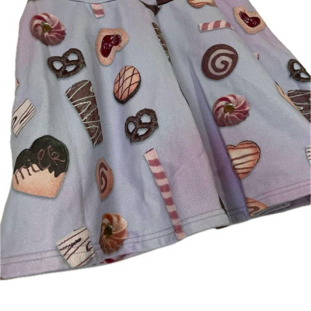 MILK クッキー プリント 総柄 フレア スカート < 女性ファッション MILK クッキー プリント 総柄 フレア スカート < 女性ファッションの