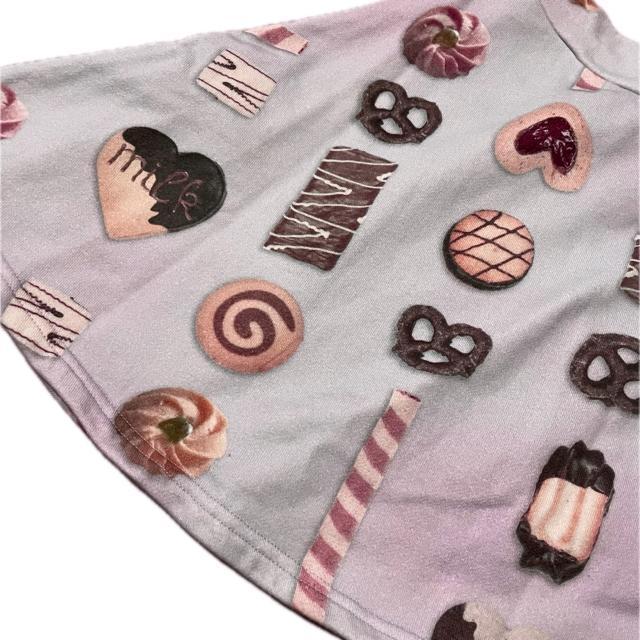 MILK クッキー プリント 総柄 フレア スカート < 女性ファッション MILK クッキー プリント 総柄 フレア スカート < 女性ファッションの