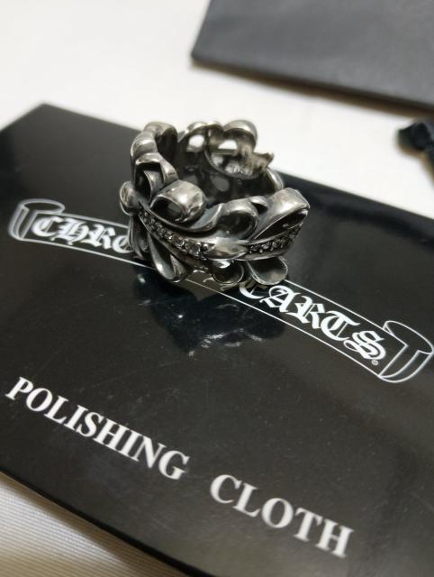 ダブルフローラルクロスリング < 男性アクセサリー/時計 ダブルフローラルクロスリング < 男性アクセサリー/時計の