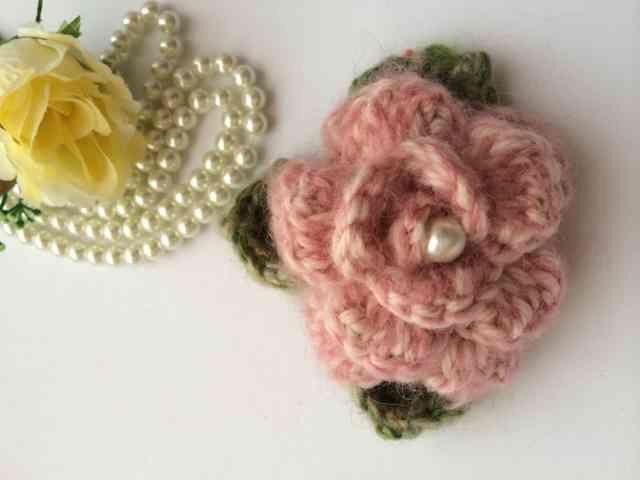 ハンドメイド ストールピン 大きめ 薔薇 axes好き ピンク ウール < 女性ファッション  ハンドメイド ストールピン 大きめ 薔薇 axes好き ピンク ウール < 女性ファッションの