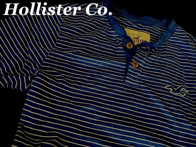 【Hollister Co.】ホリスター Vintage Washed ヘンリーネックTシャツ XL/Blue×White < ブランド  【Hollister Co.】ホリスター Vintage Washed ヘンリーネックTシャツ XL/Blue×White  < ブランドの