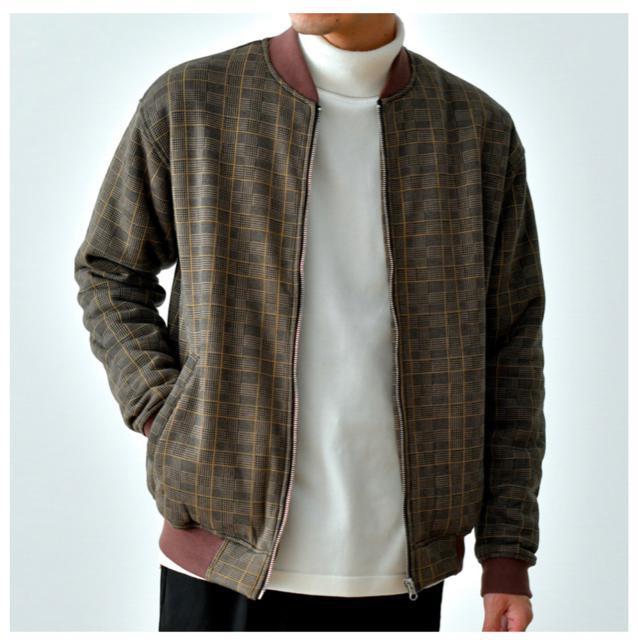 新品  グレンチェック柄ブルゾン S < 男性ファッション  新品  グレンチェック柄ブルゾン S  < 男性ファッションの