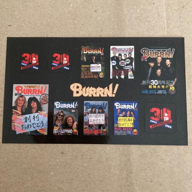 当時物 BURRN! 創刊30周年記念 ステッカー ヘヴィ・メタル ハード・ロック < 本/雑誌  当時物 BURRN! 創刊30周年記念 ステッカー ヘヴィ・メタル ハード・ロック  < 本/雑誌の